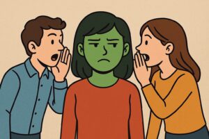 poner verde a alguien