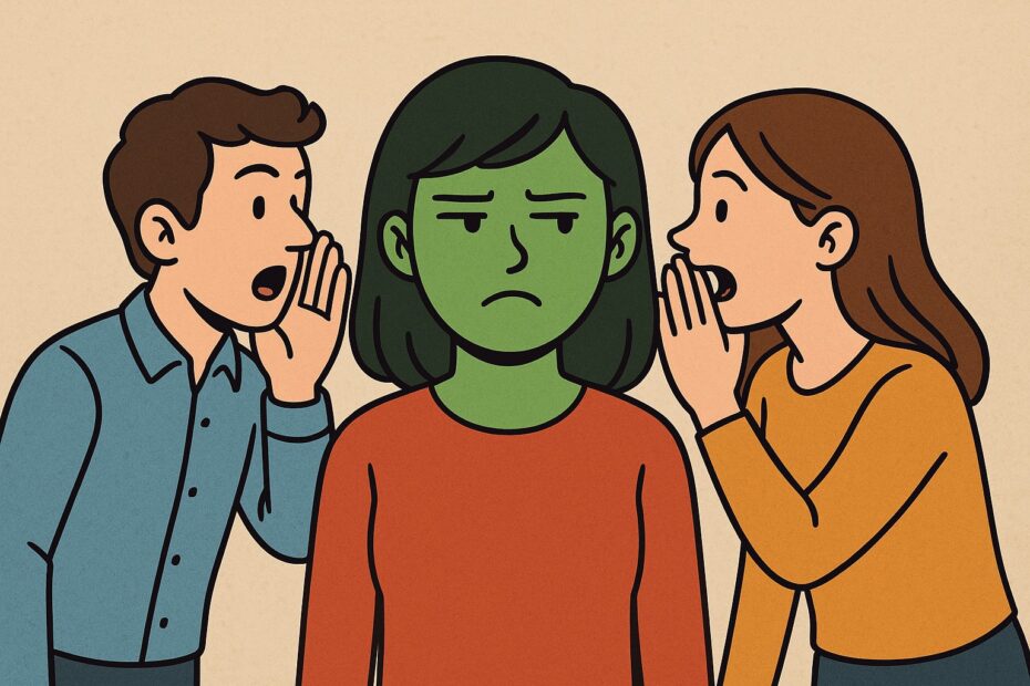 poner verde a alguien