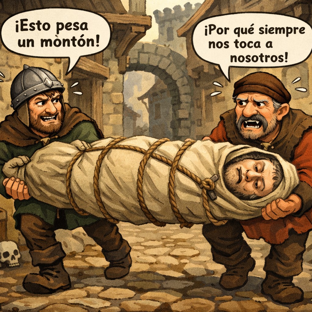 cargar con el muerto